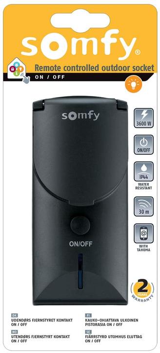 Produktbild somfy Steckdose mit Fernbedienung, Aussen, 2401093