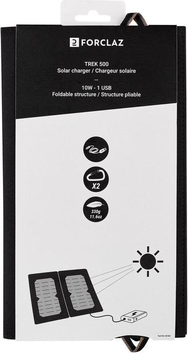 Image du produit Forclaz PANNEAU SOLAIRE SLR 500 - 10W (0.29 kg)