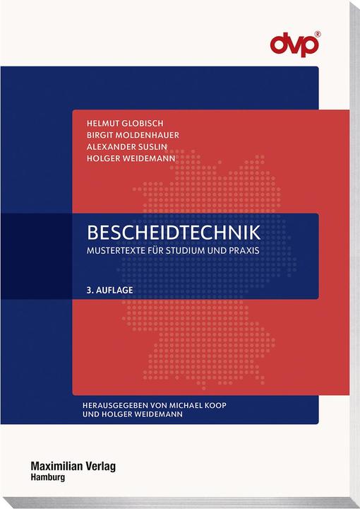 Produktbild Bescheidtechnik (Deutsch, Alexander Suslin, Birgit Moldenhauer, Holger Weidemann, Helmut Globisch, 2023)