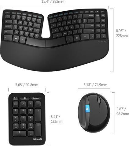 Produktbild Microsoft Sculpt Ergonomic (DE, Kabellos)