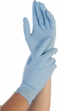 Produktbild Hygostar Nitril-Handschuh SAFE PREMIUM, L, blau, puderfrei (L)