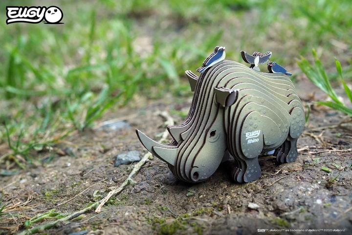 Immagine prodotto Eugy Rinoceronte - 3D Kit modello di figure in cartone