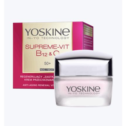 Actual product image Yoskine Supreme-Vit B12 & C Moisturising Face Cream 50+ Night Cream 50Ml (50 ml, Night cream)