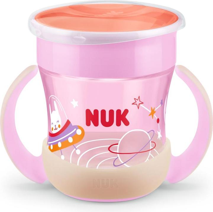 NUK Mini Magic Cup Night, 160ml, einzigartiger Trinkrand, abdichtende Silikonscheibe, ab 6 Monaten