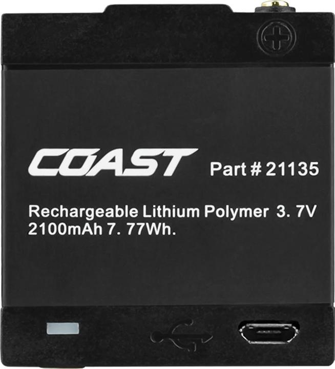 Actual product image Coast ZX600 rechargeable battery for PM200, PM500R and PM550