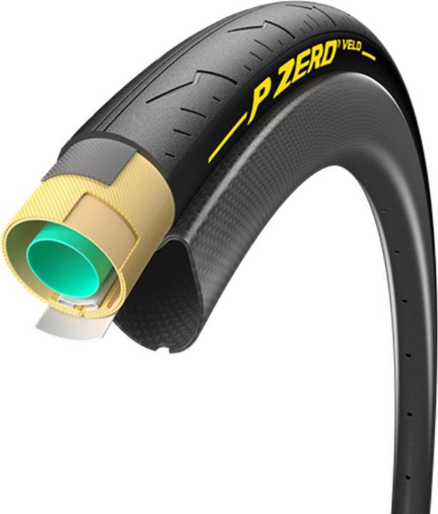 Productafbeelding Pirelli P Zero Velo 700x25C TUB Collé (28 x 1.00, 28-622)
