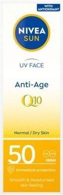Image du produit NIVEA Sun UV Face Anti-Age Q10 (Crème solaire visage, SPF 50, 50 ml)