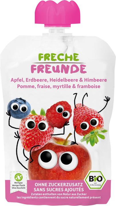 Freche Freunde Pomme, fraise, myrtille & framboise (100 g)