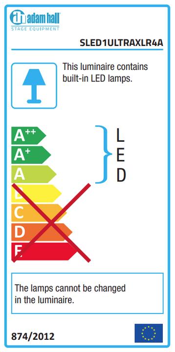 Actual product image Adam Hall SLED Ultra XLRXRLight