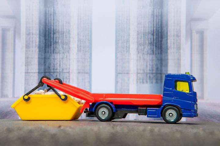 Produktbild Siku LKW mit Absetzmulde