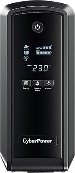 Actual product image Cyberpower CP900EPFCLCD 900VA/540W Line-Interactive Sine Wave USB LowNoise 6x Schuko comp. to QNAP TS-251 S... (900 VA, 540 W, Line-interactive UPS)