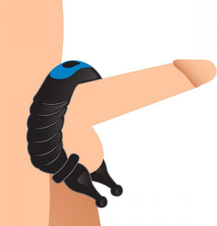 Actual product image Pipedream 10X Cobra Dual Stimulation Silicone Cock Ring (8.60 cm)