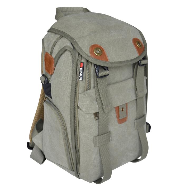 Produktbild Braun Canvas Backpack Camera Backpackconcrete Grey (Kamera Schultertasche)