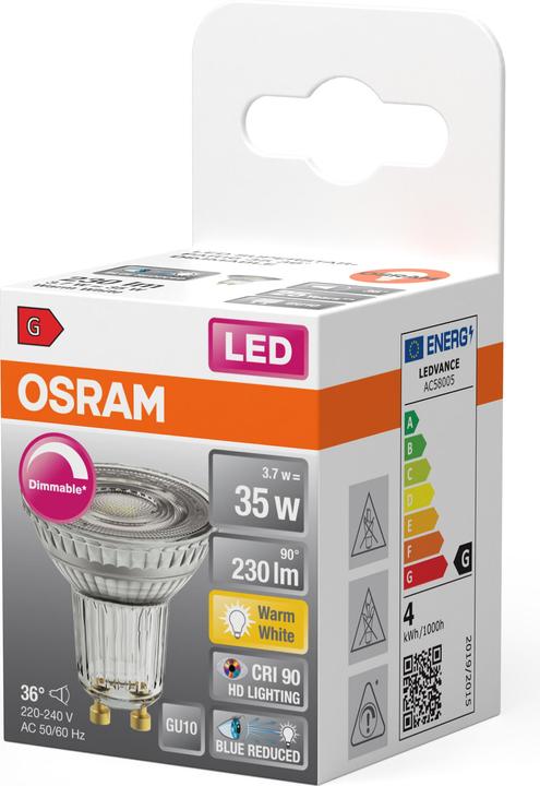 Produktbild Osram Reflektor (GU10, 3.70 W, 230 lm, 6 x, G)