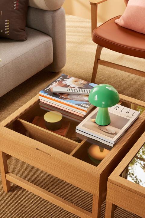 Image du produit Hübsch Table basse Glitz Naturelle (60 x 60 x 45 cm)