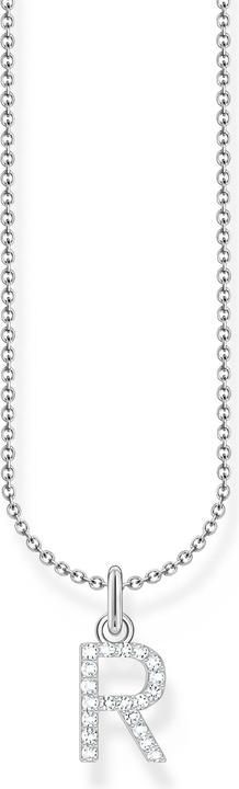 Thomas Sabo Kette mit Buchstaben-Anhänger R Silber (925er Silber, 38 - 45 cm)