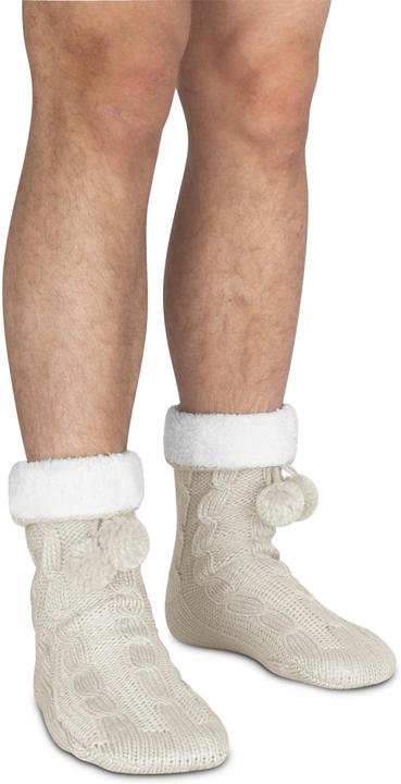Produktbild Normani Strick-Hausschuhe mit Bommeln und ABS (Einzelpack, 40 - 44)