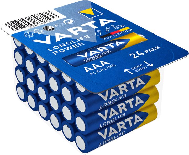 Produktbild Varta LONGLIFE Power (24 Stk., AAA, 1270 mAh)