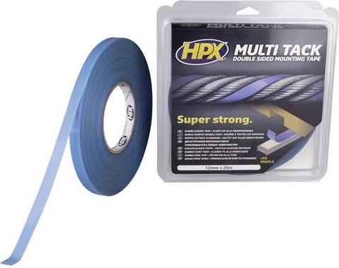Actual product image HPX Double-sided multi-tack adhesive tape - semi-transparent - 12 mm x 25 m (12 mm)