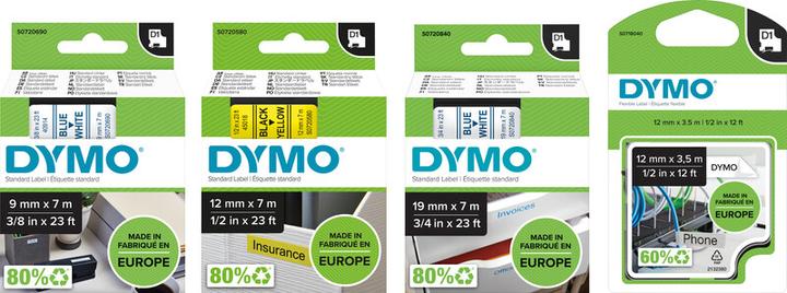 Actual product image Dymo S0720550 (1.20 cm, Red)