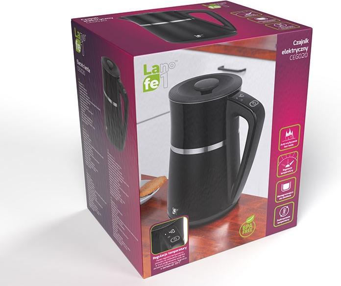 Produktbild Lafe Laf CEG020 dvisienis virdulys su temperaturos valdymu (1.70 l, EU-Stecker)