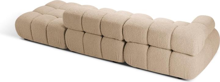 Actual product image Micadoni Velvet Left Modular Sofa, "Bellis", 4 Seats, 282x94x70 Made in Europe (2 person sofa, 3-seater, 4-seater)