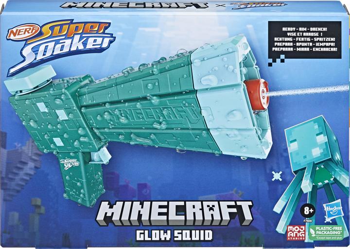 Actual product image Nerf Super Soaker Minecraft Glow Squid