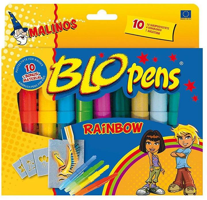 Malinos Blopens Airbrush-Stifte Rainbow (Mehrfarbig, 10 x)
