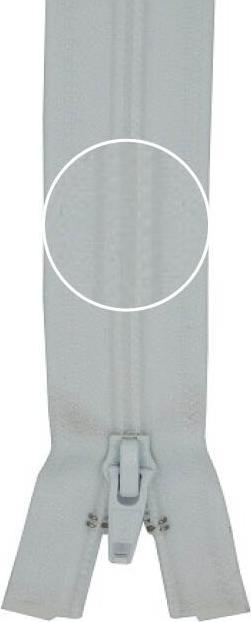 YKK Reissverschluss 1000cm Kunststoffspirale 3mm+10 Schieber 501 weiss (1000 cm)