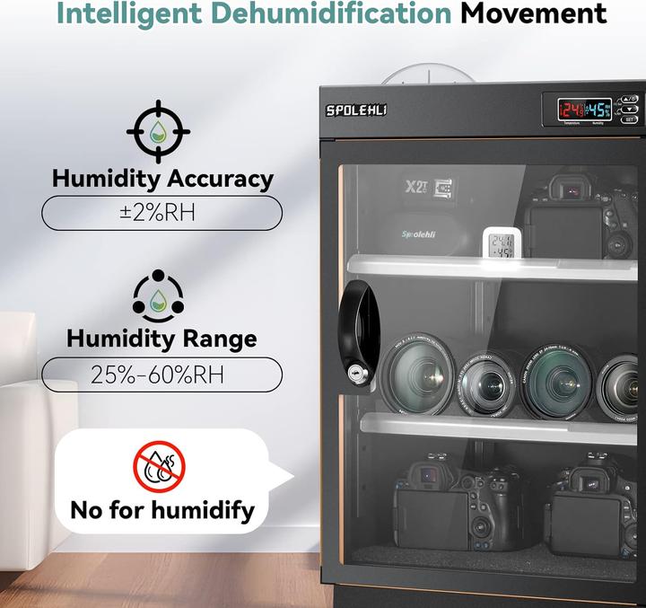 Actual product image Spolehli Kamera-Trockenschrank mit digitalem Luftentfeuchter (70L) (70 l)