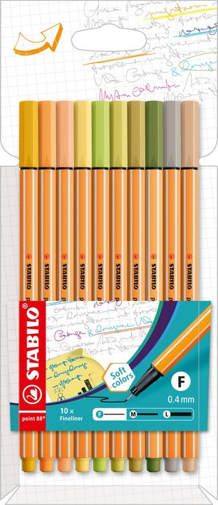 Image du produit STABILO point 88 Fineliner (Multicolore, 10 x)