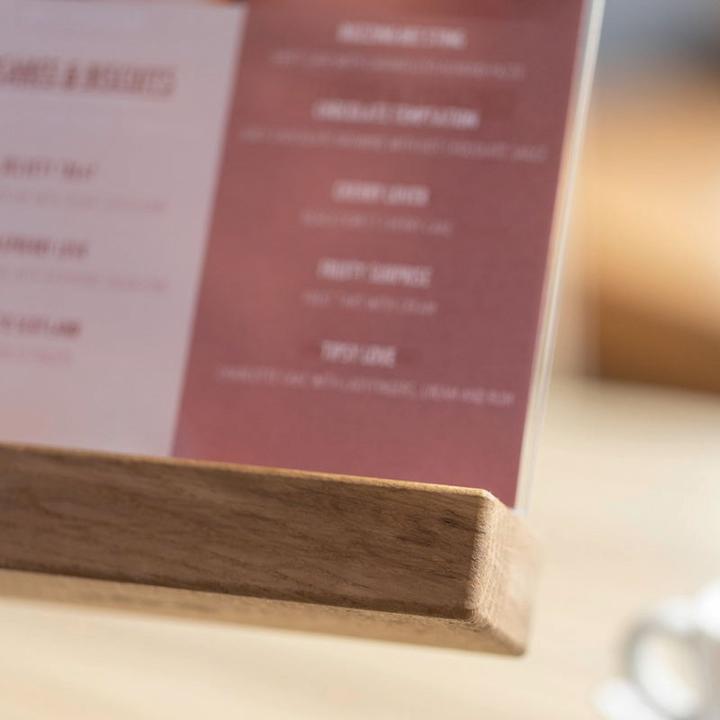 Produktbild Sigel Tischaufsteller mit Holzsockel (A6)