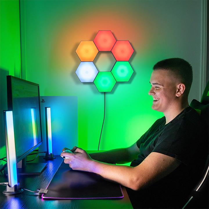Produktbild Numskull LED Gaming Lights - Hexagon