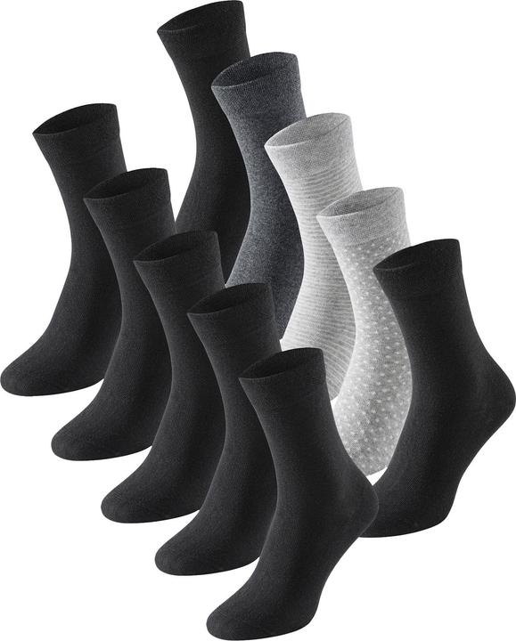 Schiesser Freizeitsocken Cotton Fit (10er Pack, 35 - 38)