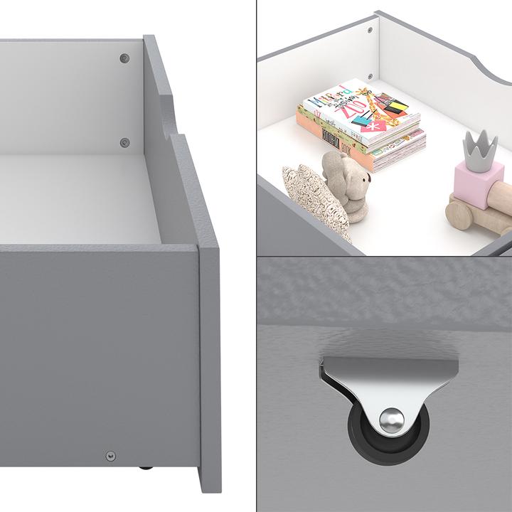 Produktbild VitaliSpa Rollschublade Bali, Grau, 78 x 61.8 cm 2er Set