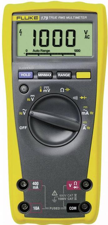 Immagine prodotto Fluke 179 Multimetro portatile calibrato (ISO) digitale CAT III 1000 V, CAT IV 600 V (CAT III 1000V, CAT IV 600V)