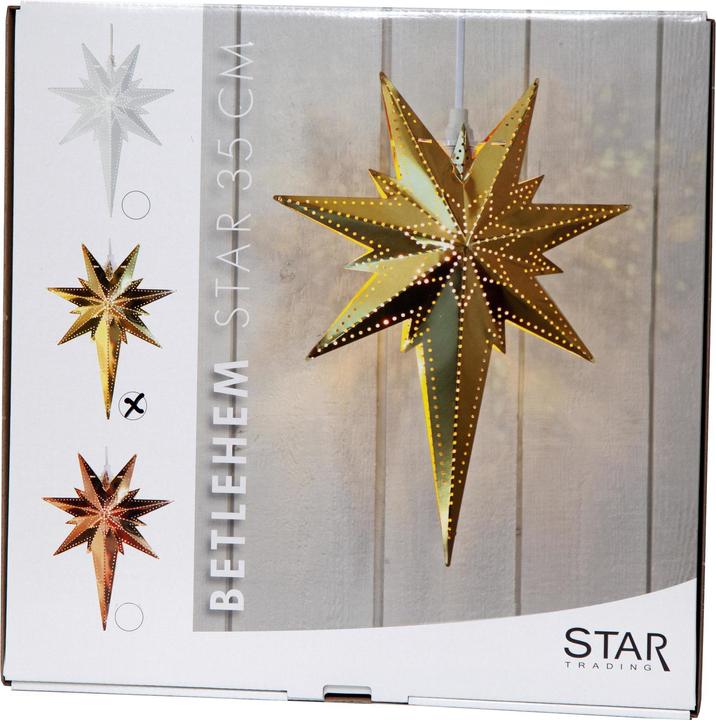 Produktbild Star Trading LED-Stern Betlehem 35 cm, Metall, Messing
