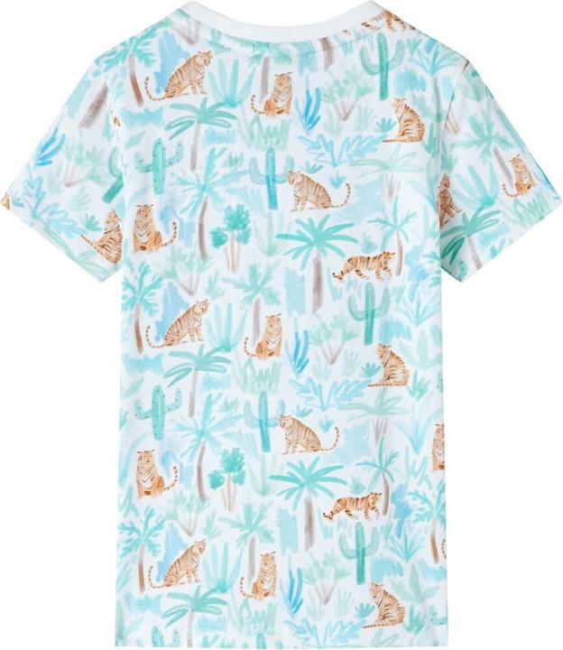 VidaXL Kinder-T-Shirt Ecru 92,Material: 95 % Baumwolle. 5 (92)