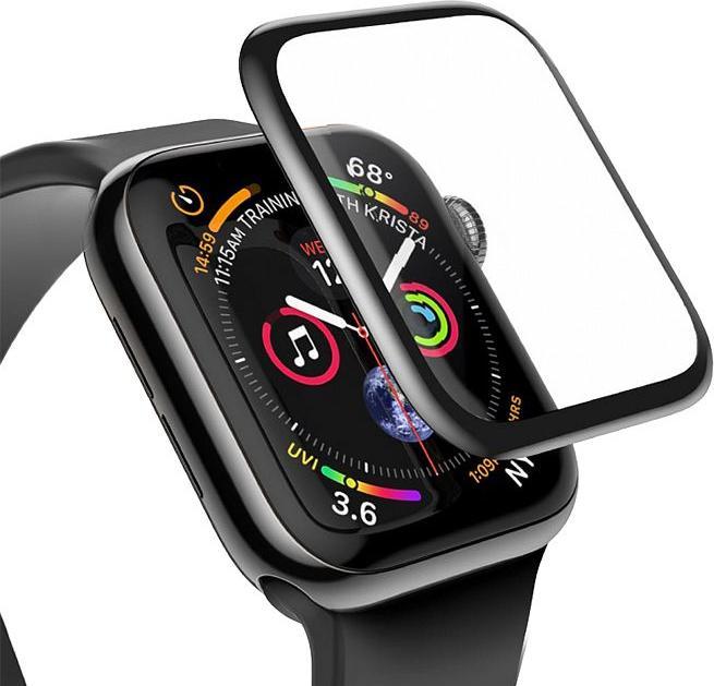Immagine prodotto Baseus Vetro temperato a schermo curvo da 0,23 mm per Apple Watch Nero (SGAPWA4-C01)
