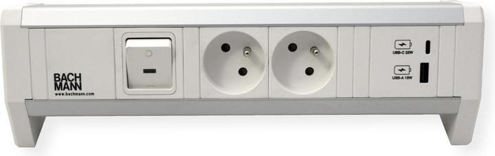 Actual product image Bachmann BACH socket strip (2 x, CEE 7/3, CEE 7/5, 0.30 m)