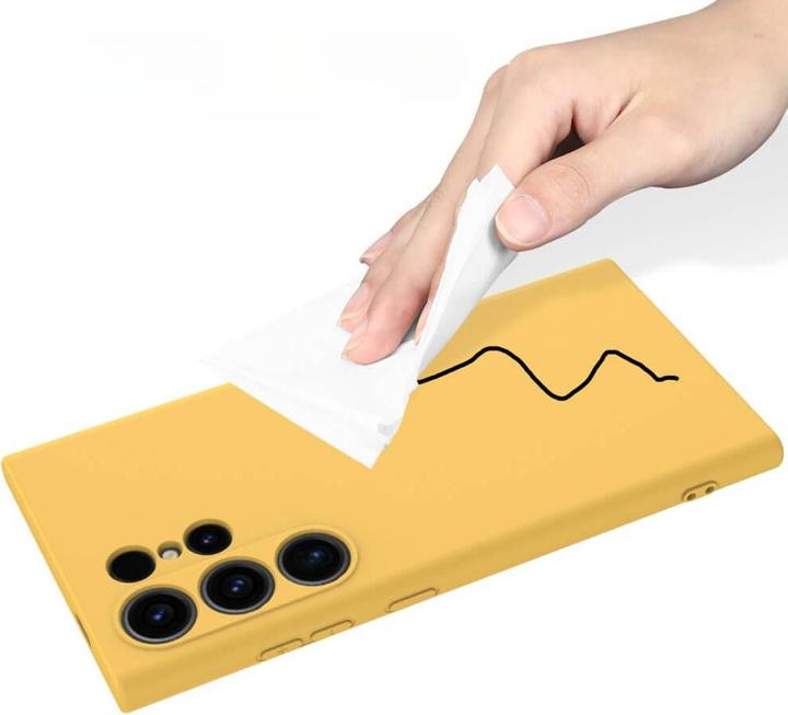 Produktbild Cover-Discount Silikon Gummi Hülle gelb (Samsung Galaxy S24 Ultra)