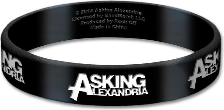 Asking Alexandria Silikonarmband Logo (1.80 cm, 100% synthetisches Material)