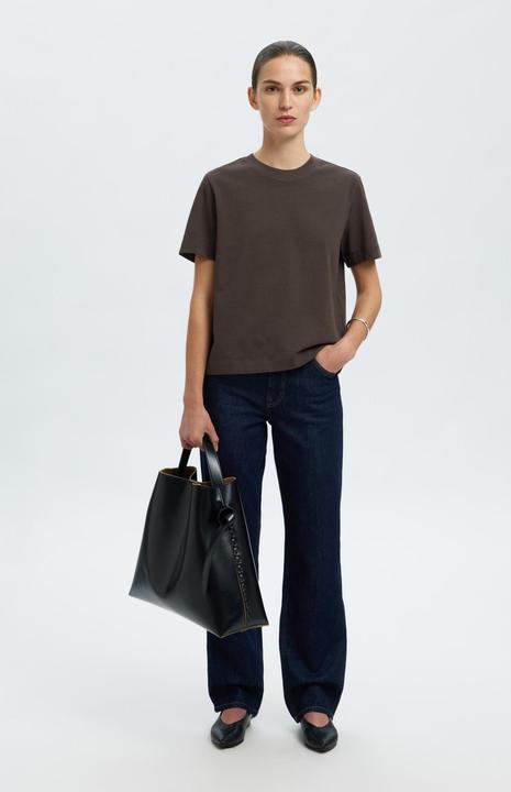 Actual product image Selected Femme Slfessential Ss Boxy Tee Noos (L)