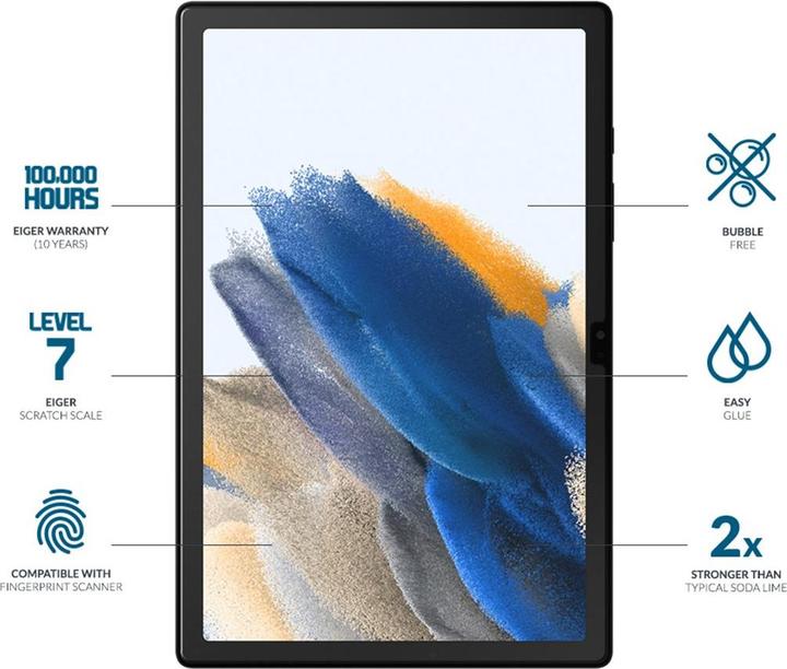 Image du produit Eiger Mountain Glass Clear Tablet (1 pièce(s), Galaxy Tab A8 (2021))