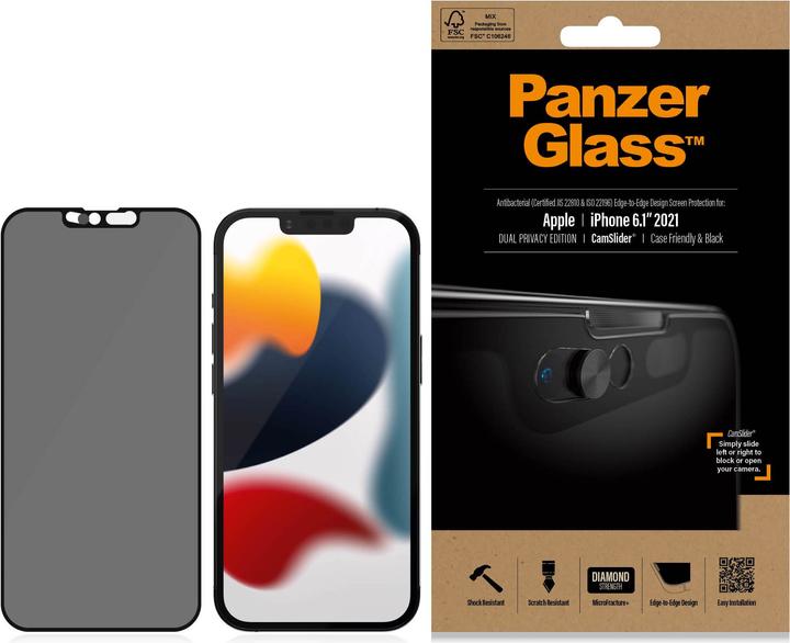 Actual product image PanzerGlass CamSlider Privacy (1 Piece, Apple iPhone 13)