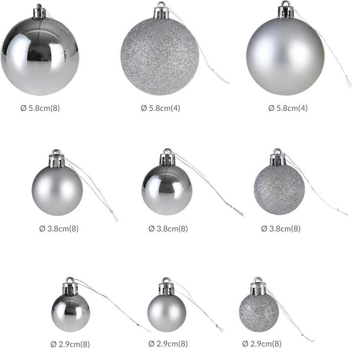 Produktbild Deuba Christbaumschmuck (77 -teilig)