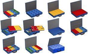 Allit Metall-Kleinteilekoffer EuroPlus Pro M 34L-14, blau aus pulverbeschichtetem Stahlblech, Kunst