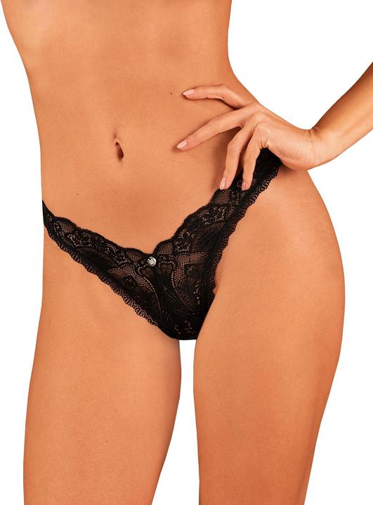 Obsessive Donna Dream Lace String - Black