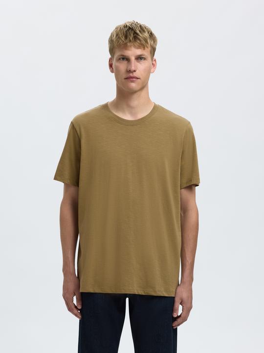 Actual product image Selected Homme Slhaspen Slub Ss O-Neck Tee Noos (XXL)