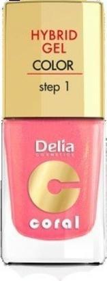 Delia Cosmetics Cosmetics Coral Hybrid Gel Nail Polish No. 16 Warm Medium Pink 11ml (Warm Medium Pink)